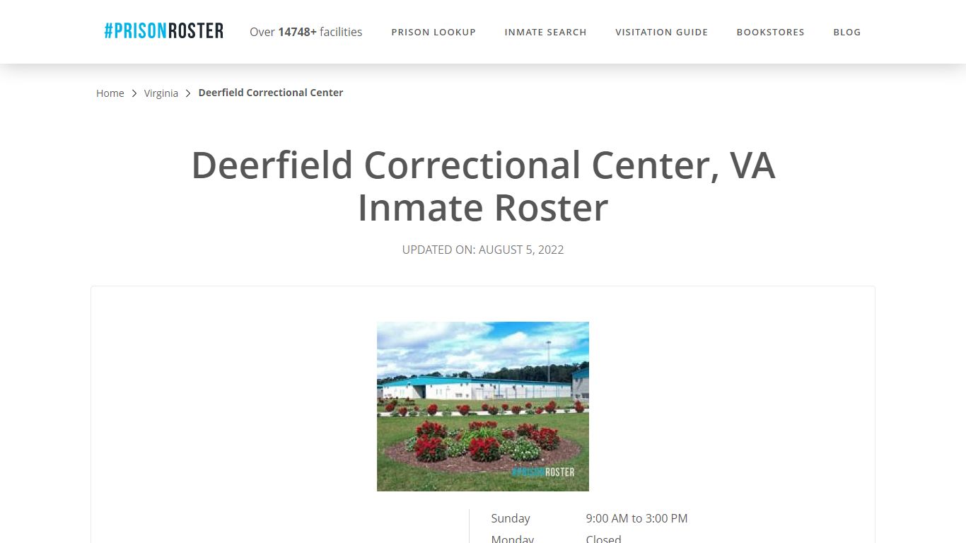 Deerfield Correctional Center, VA Inmate Roster - Prisonroster